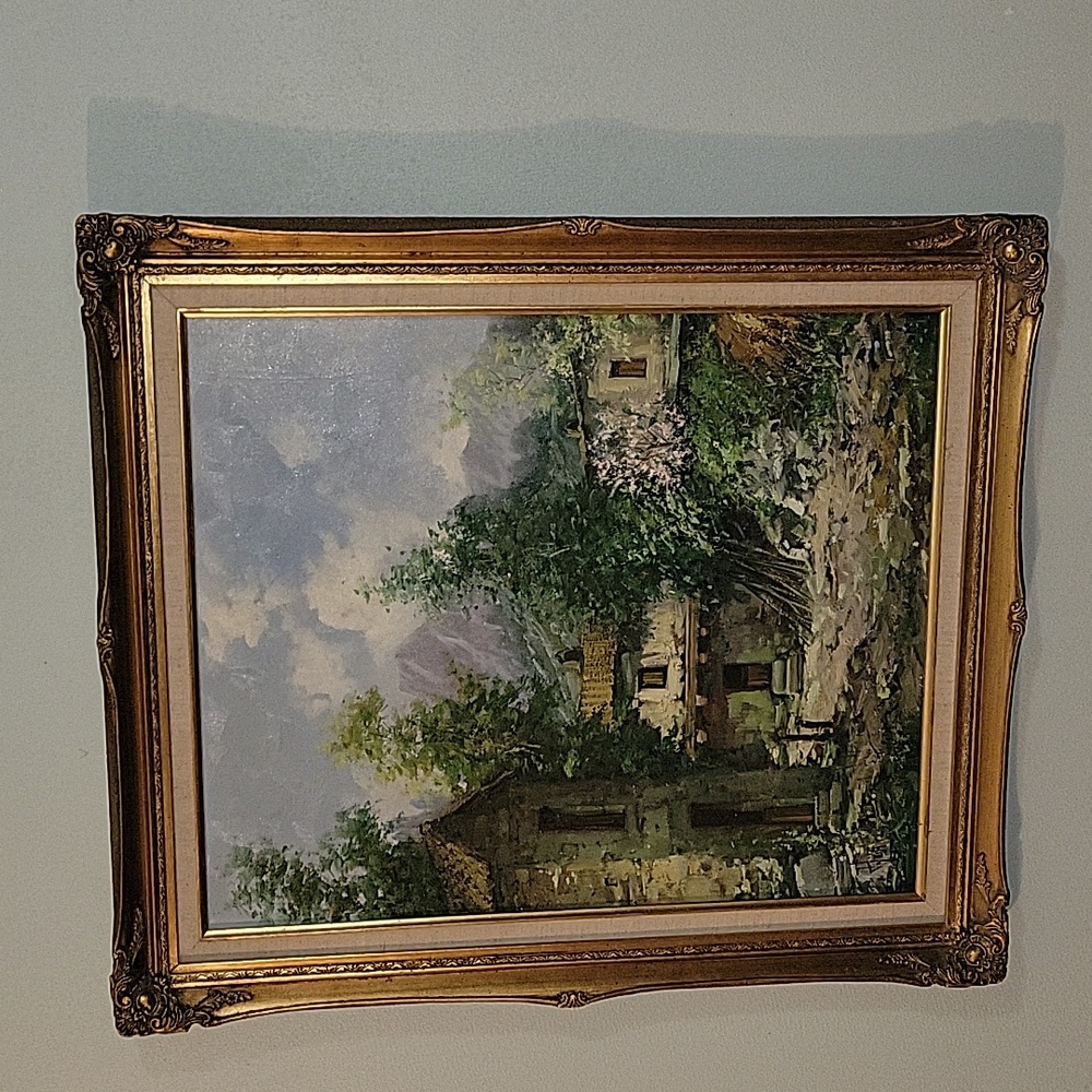 COPY - Signed Gorgeous 1950s Original Oil On Canvas.